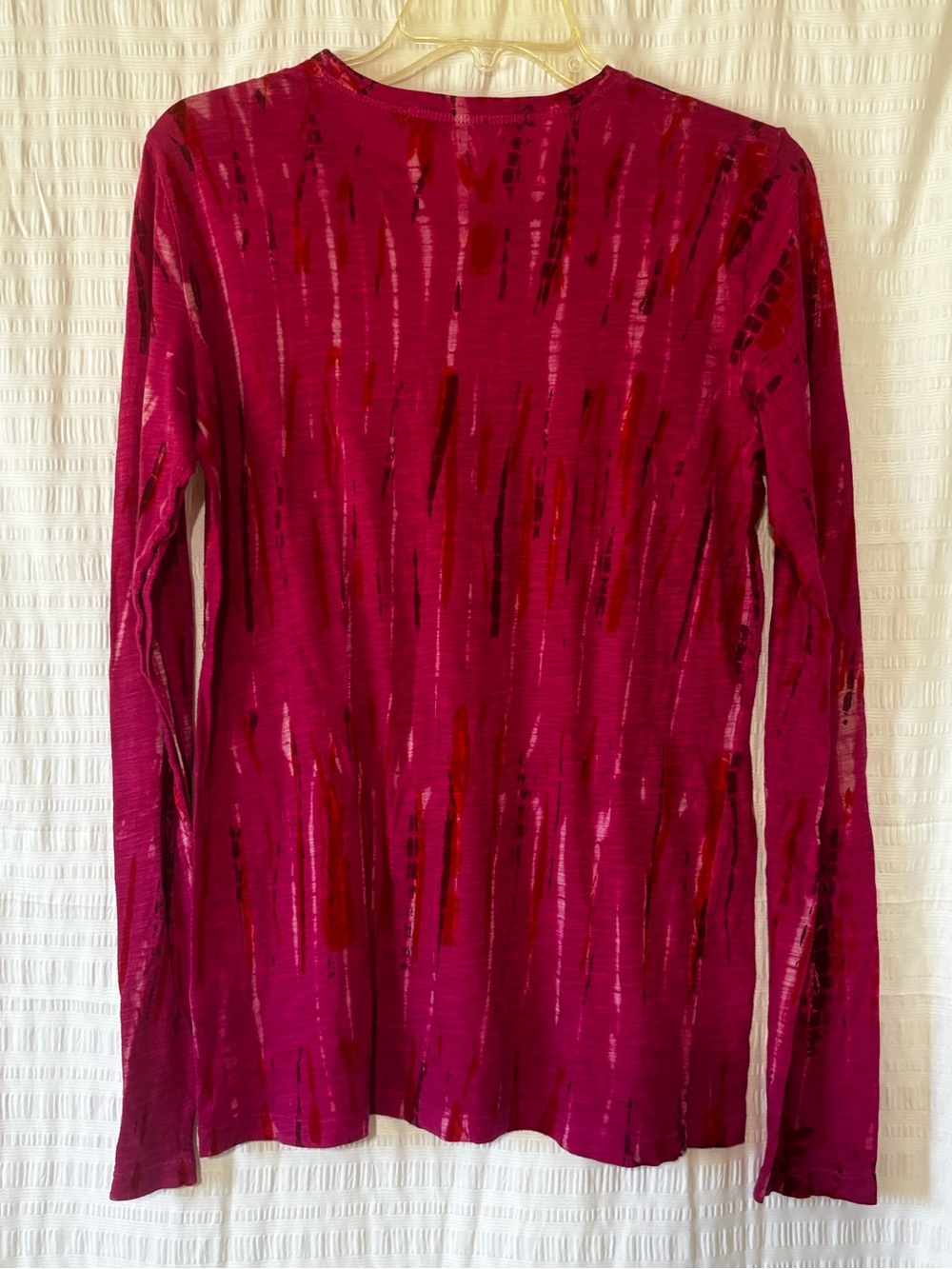 Proenza Schouler Pink Tie Dye Long Sleeve Cotton Tee Sz Medium - Picture 10 of 10